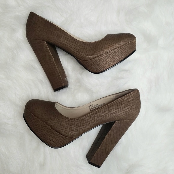 Marco Santi Shoes - Marco Santi Brown Chunky Heel Maggie